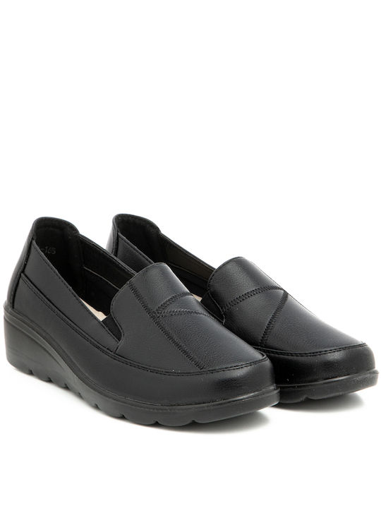 Moccasins for woman Antrin ABELIA-165 BLACK MOCASSINI