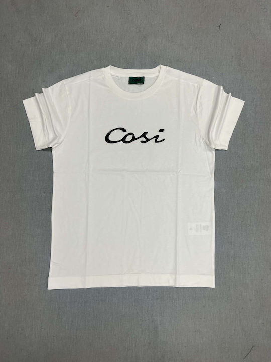 Cosi Jeans Men's Short Sleeve T-shirt White