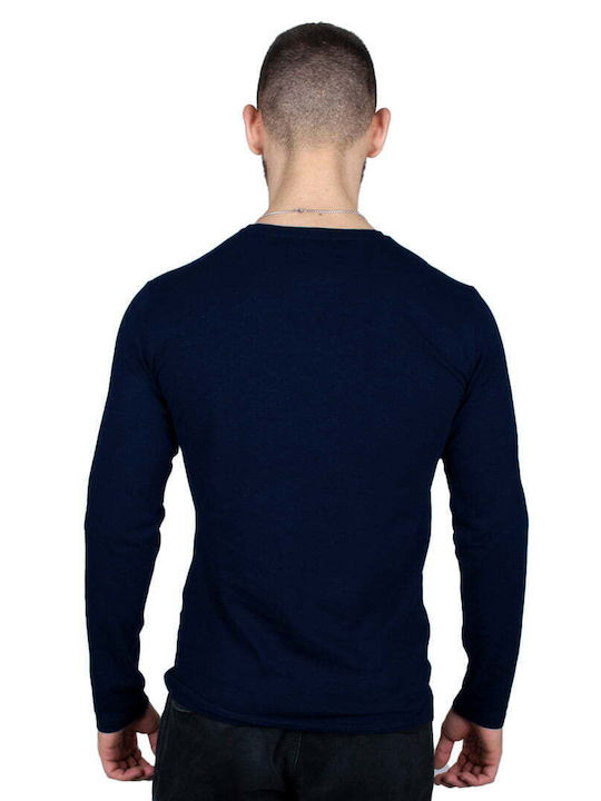 Paco & Co Herren Langarmshirt Blau