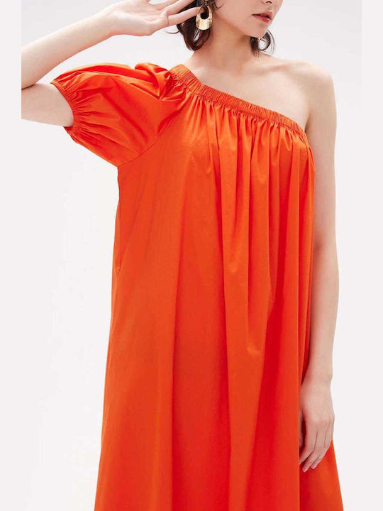 Diane Von Furstenberg Sommer Mini Kleid Orange