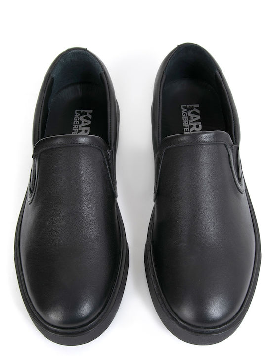 Karl Lagerfeld Slip-on-uri pentru bărbați Negre