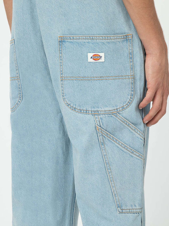 Men's Jeans Overalls with Regular Fit Blue