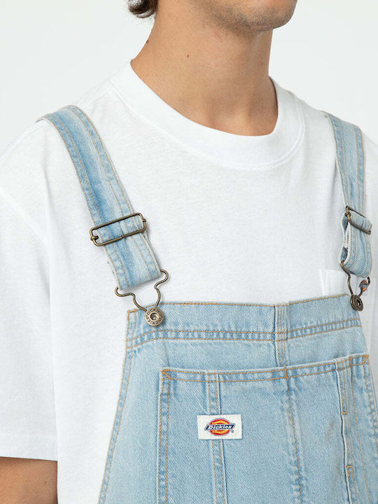 Men's Jeans Overalls with Regular Fit Blue