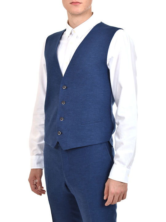 Jachetă De Costum Pentru Bărbați Albastră De Vară