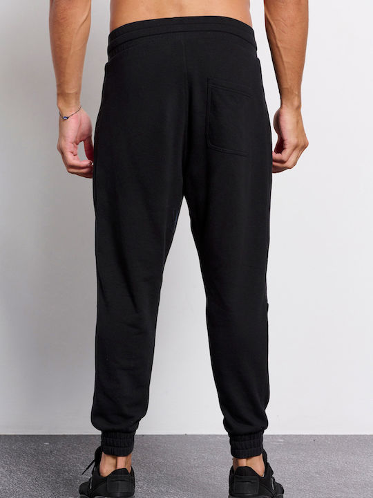 BodyTalk Men's Sweatpants with Rubber Black