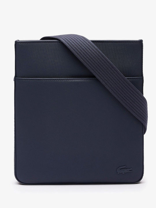 Lacoste Ανδρική Τσάντα Ώμου / Χιαστί Navy Μπλε
