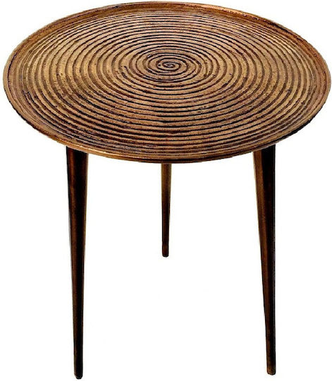 Rundes Beistelltisch Aluminium Bronze M39xT39xH53cm Espiel