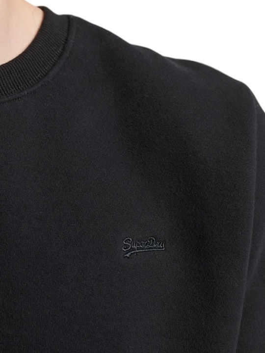 Superdry ESSENTIAL LOGO CREW Men's Sweatshirt Black