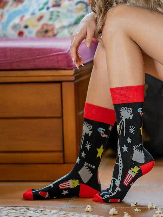Crazy Socks Dogs Femei Șosete Negre 1Pachet Crazy Socks Dogs Femei Șosete Negre 1Pachet