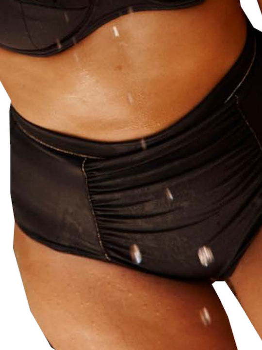 Bikini Boxer Ψηλόμεσο Μαύρο