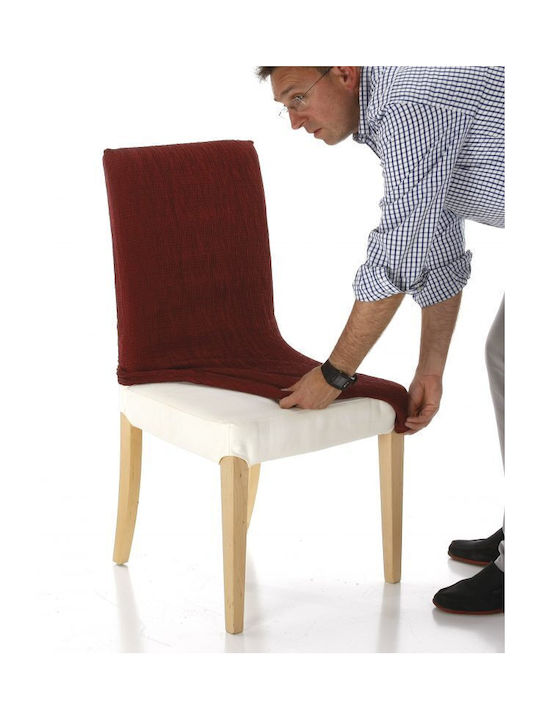 Mc Decor Akari Elastic Cover for Chair with Back Orange 2pcs MCL.EL.AKARI.KP-PORTOKALI