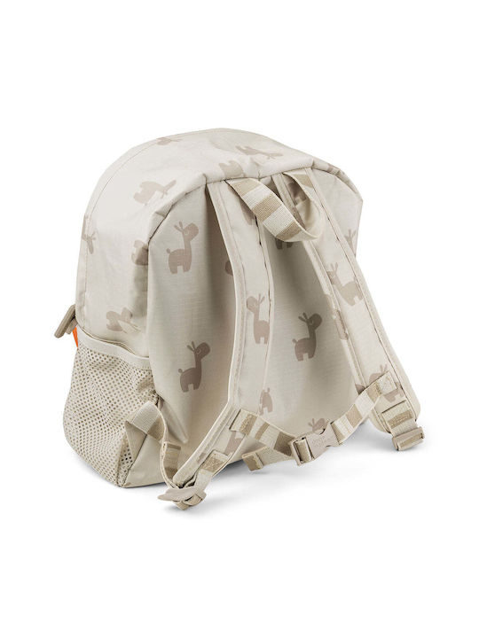 Done by Deer School Bag Backpack Kindergarten Beige with Water Bottle Holder 5Liters