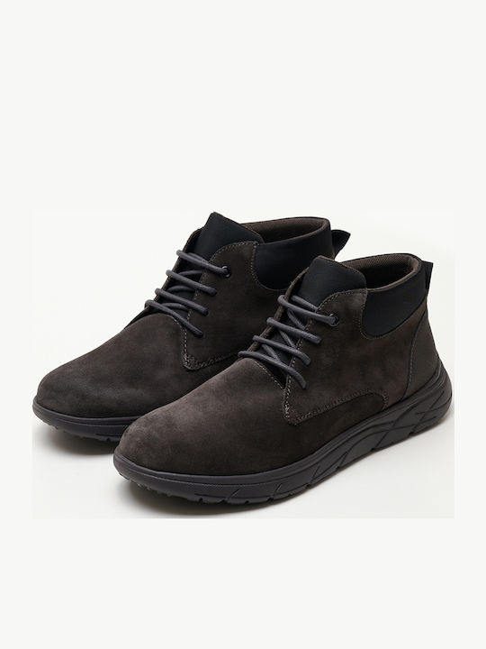 Portello Mud Suede Gray Men's Boots