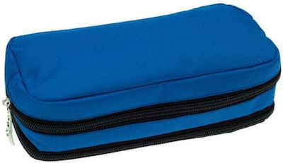 No Fear Pencil Case with 2 Compartments Blue 348-24141