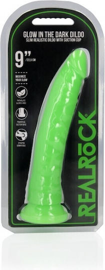 Shots Ρεαλιστικό Dildo με Βεντούζα Πράσινο 22.5cm