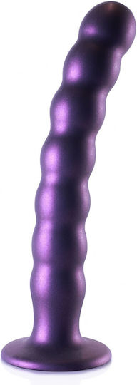 Shots Glass Dildo with Balls and Suction Cup Purple 20.5cm