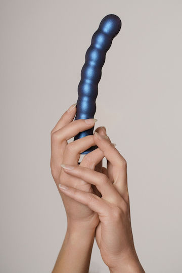 Shots Ρεαλιστικό Dildo με Όρχεις και Βεντούζα Μωβ 17cm
