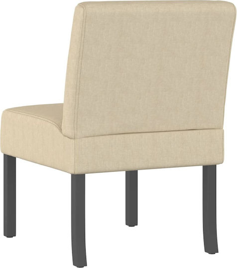Sessel Samt Beige 48x64x72cm