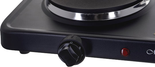 Maestro Countertop Burner Emaille Double Schwarz