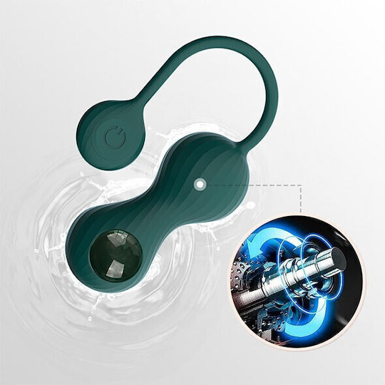Magic Motion Crystal Duo Smart Kegel Ασύρματες Κολπικές Μπάλες με Δόνηση Πράσινες