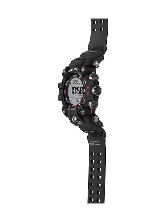 Casio G-shock Ανδρικό Ρολόι Solar με Μαύρο Καουτσούκ Λουράκι
