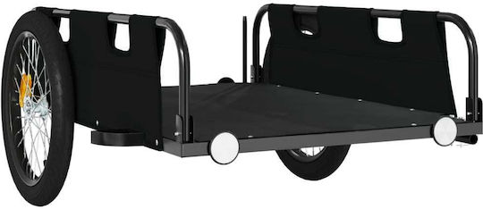 Vidaxl Bicycle Trailer Black Oxford Fabric Iron