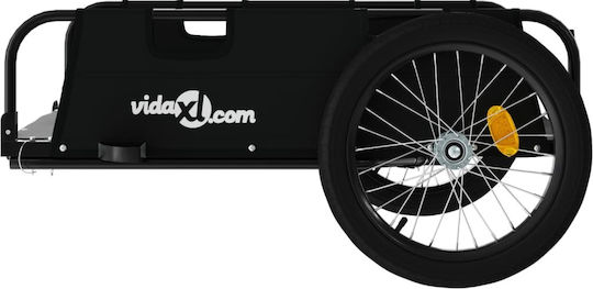 Vidaxl Bicycle Trailer Black Oxford Fabric Iron