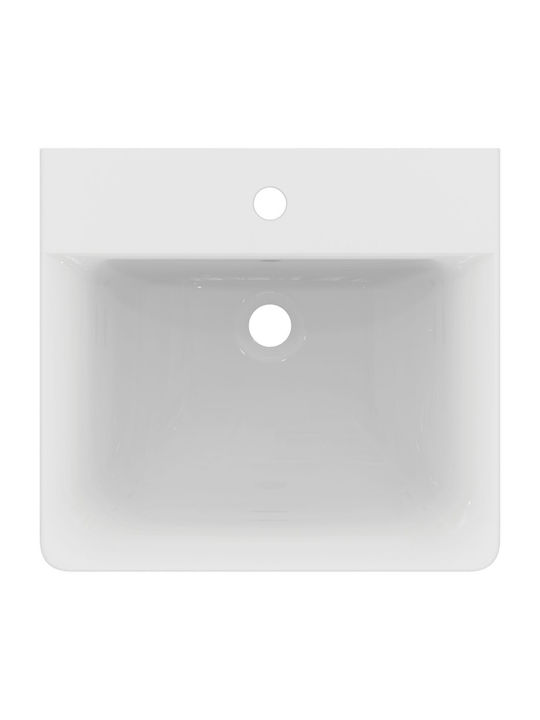 Ideal Standard Cube Connect Wall Mounted Wall-mounted / Vessel Sink Porcelain 50x46x17.5cm White