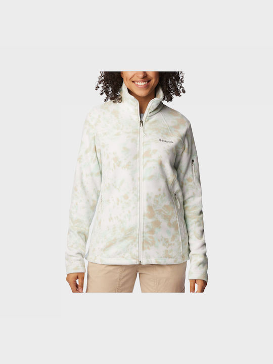 Columbia Fleece Damen Jacke in Weiß Farbe