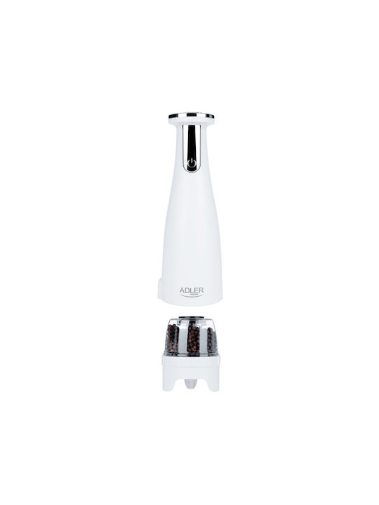 Adler Electric Set Spice Mills made of Ceramic in White Color 3pcs
