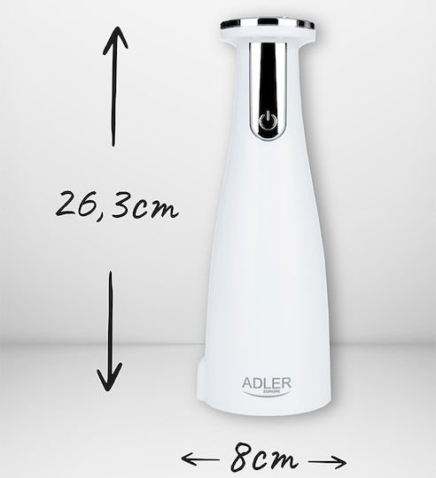 Adler Elektrisch Gewürzmühlen Keramik in Weiß Farbe 26.3cm 3Stück