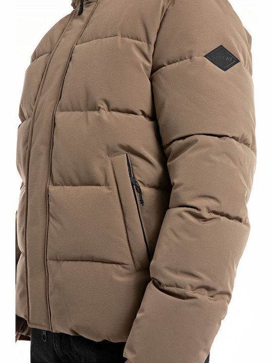 Geacă Iarna Puffer Bej