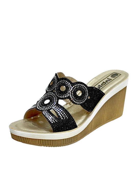 Women's Platform Wedge Sandals Black