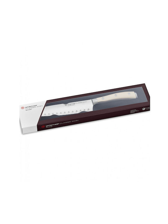 Wusthof Classic Ikon Μαχαίρι Santoku από Ανοξείδωτο Ατσάλι Creme 17cm