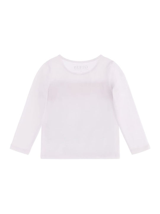 Guess Kids Blouse Long Sleeve White