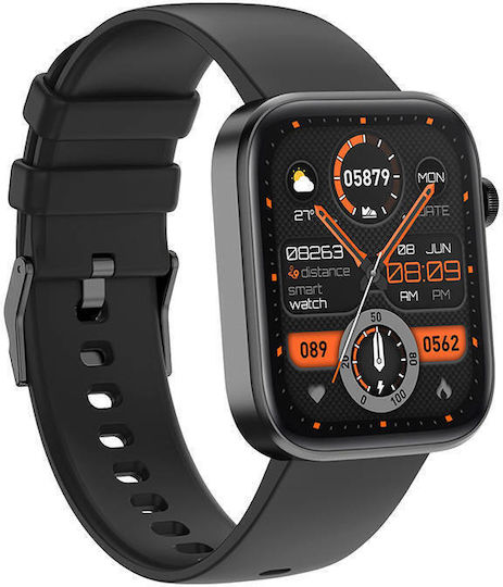 Colmi P71 45mm Smartwatch with Heart Rate Monitor (Black)