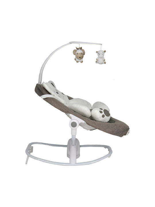 Bebe Stars Electric Baby Relax Swing Imagine with Music and Vibration Brown for Child up to 12kg