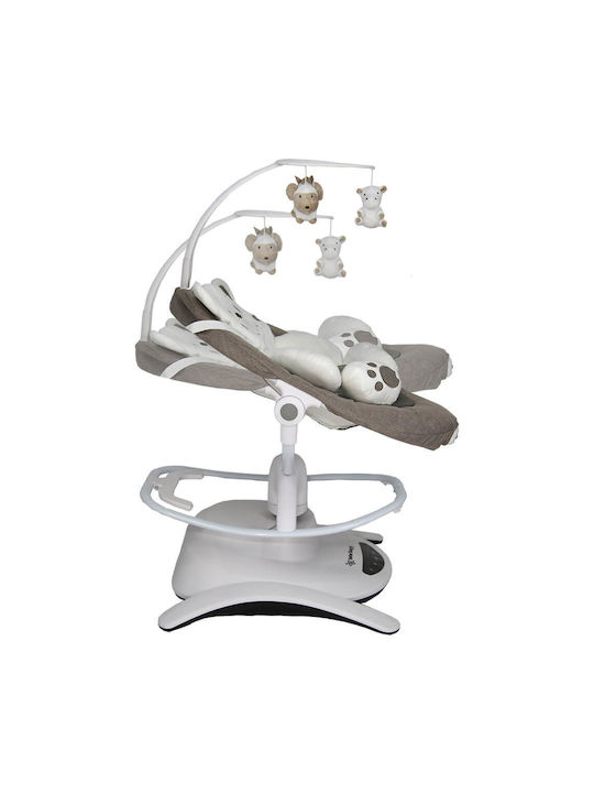 Bebe Stars Electric Baby Relax Swing Imagine with Music and Vibration Brown for Child up to 12kg