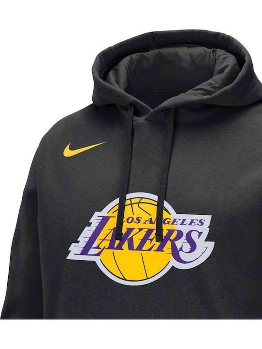 NBA Los Angeles Lakers Club Суитшърт с Качулка Черен