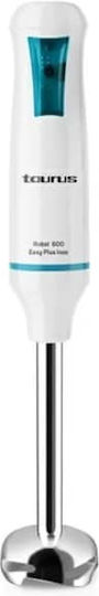 Taurus Robot 600 Easy Plus Ραβδομπλέντερ με Ανοξείδωτη Ράβδο 600W Λευκό
