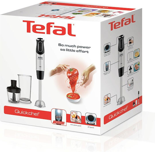 Tefal QuickChef Ραβδομπλέντερ με Ανοξείδωτη Ράβδο 1000W Μαύρο