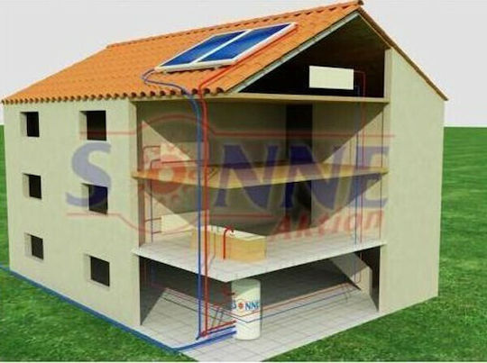 Sonne Phaethon Τ Σύστημα Βεβιασμένης Κυκλοφορίας 200lt/4m² Χαλκός με δύο Εναλλάκτες Τριπλής Ενέργειας