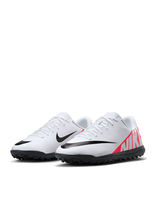 Mercurial Vapor 15 Club Kids Turf Soccer Shoes White