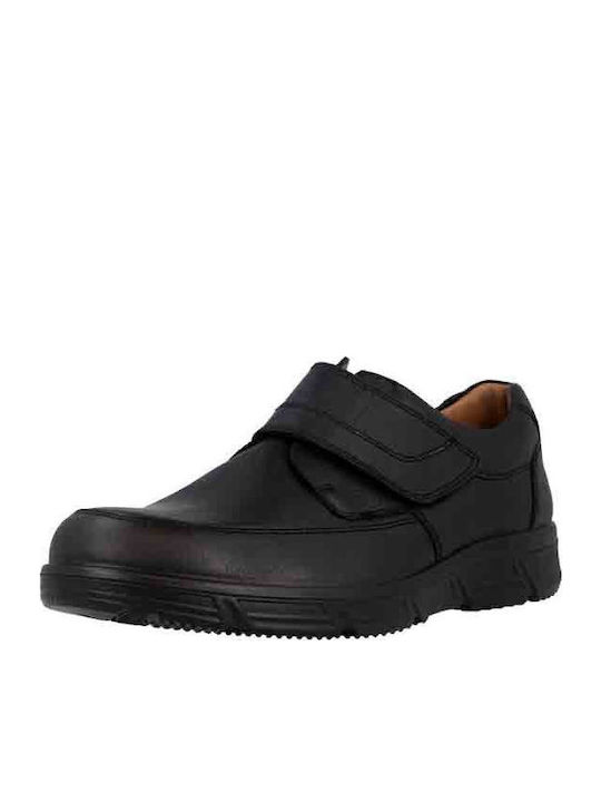 Leder Herren Freizeitschuhe Anatomisch Schwarz
