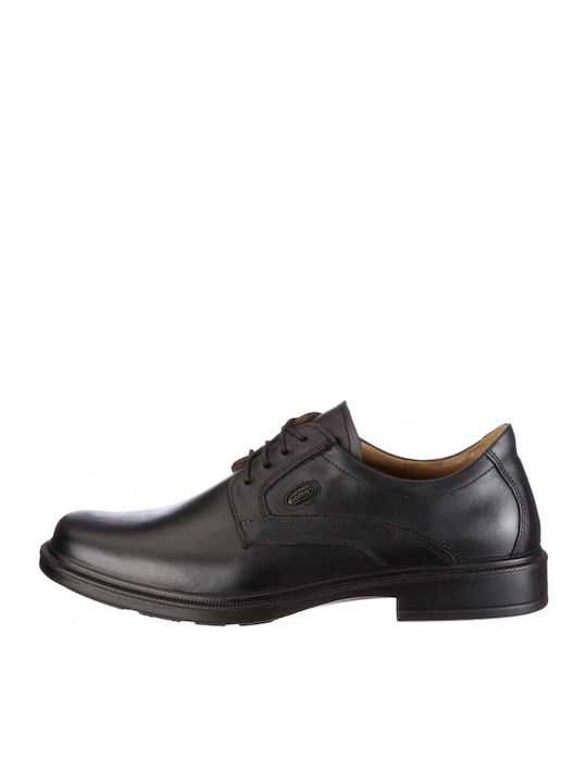 Leder Herren Freizeitschuhe Anatomisch Schwarz