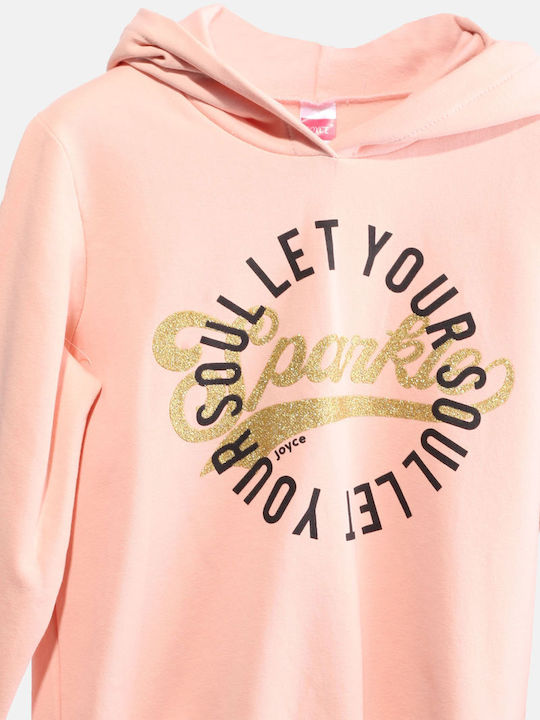 Joyce Kinder Sweatshirt mit Kapuze Rosa