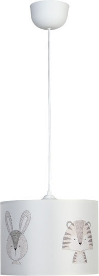 Homeplus Einfaches Licht Kinderdeckenleuchte Deckenleuchte mit Fassung E27 Weiß 28x21cm