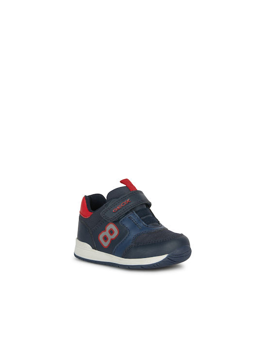 Geox Παιδικά Sneakers με Σκρατς Navy Μπλε