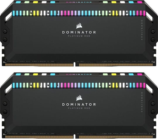 Corsair Dominator Platinum RGB 32GB DDR5 RAM cu 2 module (2x16GB