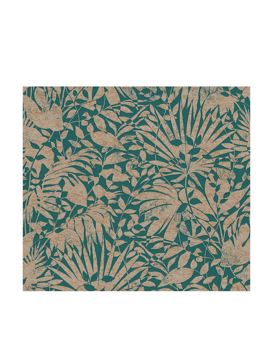 Wallpaper Vinyl Green L1000xW53cm Washable